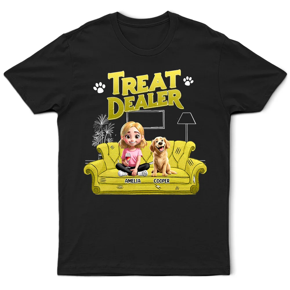 Treat Snack Dealer 3D Effect Dogs - Personalized T Shirt