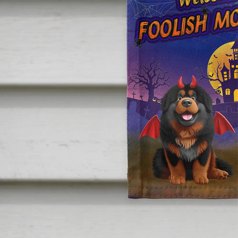 Halloween,Funny,Pet Lovers - Trick Or Treat With Pets In Halloween Costume - Personalized Flag