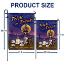 Halloween,Funny,Pet Lovers - Trick Or Treat With Pets In Halloween Costume - Personalized Flag