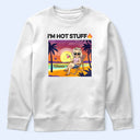 Gift For Couples,Gift For Husband,Gift For Wife,Gift For Girlfriend,Gift For Boyfriend,Gift For Women,Gift For Men,Summer,Love,Happy,Beach - Tropical Hot Stuff Couple - Personalized T Shirt