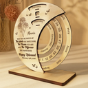 Gifts For Colleagues, Retirement, Happy - Truly Proud Of You Happy Retirement - Personalized Spinning Perpetual Desk Calendar