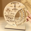 Gifts For Colleagues, Retirement, Happy - Truly Proud Of You Happy Retirement - Personalized Spinning Perpetual Desk Calendar
