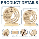 Gifts For Colleagues, Retirement, Happy - Truly Proud Of You Happy Retirement - Personalized Spinning Perpetual Desk Calendar