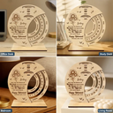 Gifts For Colleagues, Retirement, Happy - Truly Proud Of You Happy Retirement - Personalized Spinning Perpetual Desk Calendar