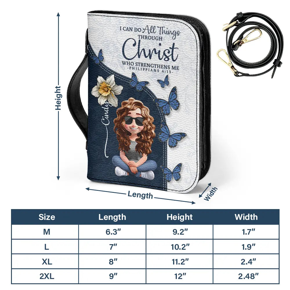 Christian,Gift For Yourself - Trust In The Lord With Birth Month Flower - Personalized Bible Cover