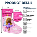 Gift For Kids, Christmas - Twirl Into Christmas Magic - Personalized Christmas Stocking