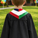Graduation,Happy,Gift For Kids,Gift For Grandkids,Icon,Proud - Two Country Flags - Personalized Kid Graduation Stole