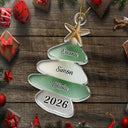 Gift For Couples,Gift For Husband,Gift For Wife,Gift For Boyfriend,Gift For Girlfriend,Parents,Gift For Mother,Gift For Grandpa,Gift For Father,Gift For Grandma,Family,Gift For Sibling,Gift For Sisters,Gift For Brothers,Gift For Bestie,Gifts For Colleagues,Christmas,Love - 3D Sea Glass Christmas Tree - Personalized Custom Shaped Acrylic Ornament