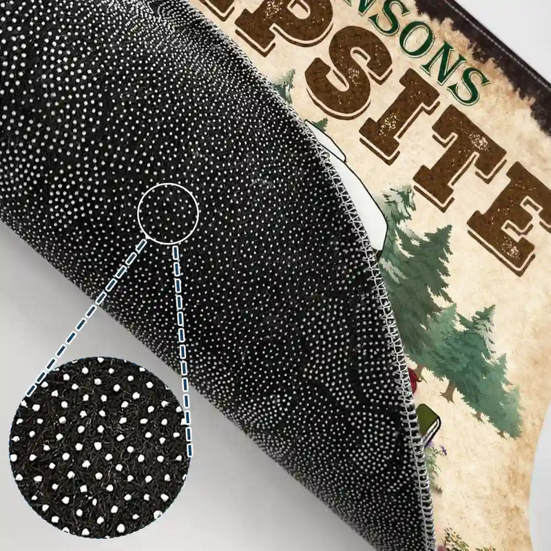 Making Memories One Campsite At A Time Camping Family - Personalized Custom Doormat