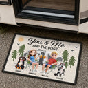 Camping You & Me And The Dogs 3D Effect - Personalized Doormat
