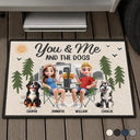 Camping You & Me And The Dogs 3D Effect - Personalized Doormat