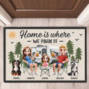 Home Is Where We Park It - Personalized Doormat