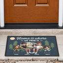 Home Is Where We Park It - Personalized Doormat