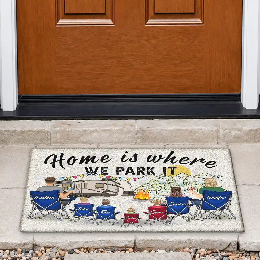 Making Memories One Campsite At A Time - Camping Family Gift - Personalized Doormat
