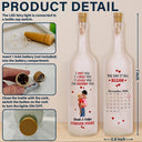 Gift For Couples,Love,Gift For Husband,Gift For Wife,Gift For Boyfriend,Gift For Girlfriend,LGBT - Calendar I Met You Liked You Love You Forever - Personalized Bottle Light