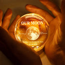 New Mom,New baby,Happy - Moon Phase Our First Mother's Day The Day You Became My Mom - Personalized Crystal Globe Lamp