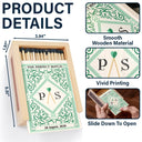 Gift For Couples,Old Couples,LGBT,Love - The Perfect Match - Personalized Wooden Matchbox