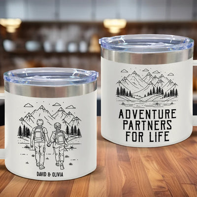 Gobelet en acier inoxydable de 14 oz avec poignée