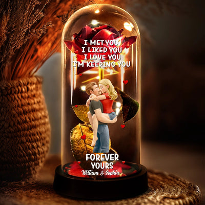 Everlasting Rose Dome Lamp
