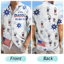 Gift For Husband,Parents,Gift For Yourself,Gift For Men,Gift For Grandpa,Gift For Father,Independence Day,Summer,Icon,Playful - US Flag My Heart Belongs To My Kids - Personalized Hawaiian Shirt