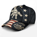 Independence Day,Gift For Men,Gift For Father,Gift For Husband,Gift For Uncle,Gift For Grandpa,Icon,Proud - US Flag Fist Bump Best Dad Grandpa Ever - Personalized Classic Cap