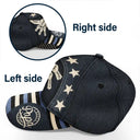 Independence Day,Gift For Men,Gift For Father,Gift For Husband,Gift For Uncle,Gift For Grandpa,Icon,Proud - US Flag Fist Bump Best Dad Grandpa Ever - Personalized Classic Cap