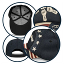 Independence Day,Gift For Men,Gift For Father,Gift For Husband,Gift For Uncle,Gift For Grandpa,Icon,Proud - US Flag Fist Bump Best Dad Grandpa Ever - Personalized Classic Cap