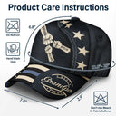 Independence Day,Gift For Men,Gift For Father,Gift For Husband,Gift For Uncle,Gift For Grandpa,Icon,Proud - US Flag Fist Bump Best Dad Grandpa Ever - Personalized Classic Cap