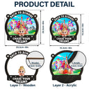 Gift For Kids,Happy - Unicorn Chase Your Dreams - Personalized Window Hanging Suncatcher Ornament