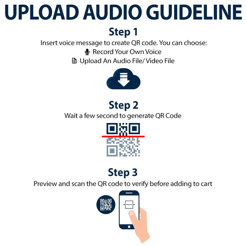 Custom Photo QR Code Memorial The Voice I Wish I Could Hear - Personalized Leather Photo Keychain