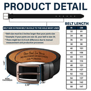 Gift For Father,Dad - Children,Funny - Used To Live In Your Balls - Personalized Engraved Leather Belt
