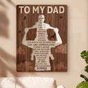 Gift For Father - I Know It's Not Easy For A Man To Raise A Child - Personalized 2-Layer Wood Acrylic Plaque