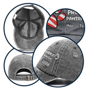 Pet Lovers,Independence Day,Happy - America Proudly Pawtriotic Custom Pet Name - Personalized Embroidered Distressed Cap