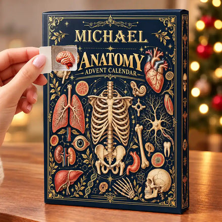 Custom Name Anatomy Nurse Med Student - Personalized Christmas Countdown Advent Calendar