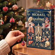 Christmas,Custom Text,Humorous,Nurse - Custom Name Anatomy Nurse Med Student - Personalized Christmas Countdown Advent Calendar