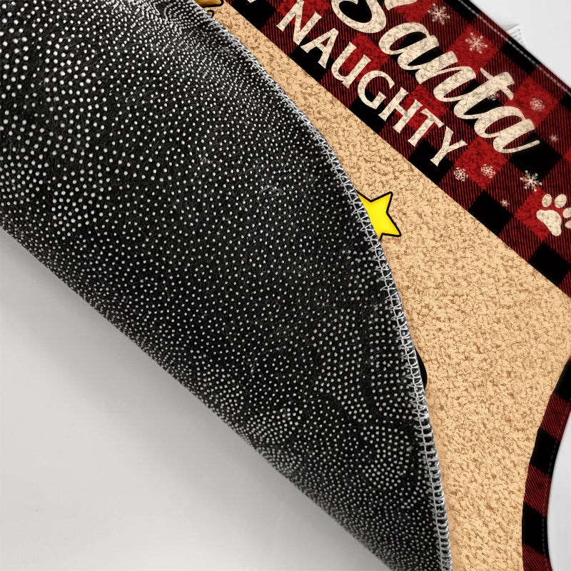 Dear Santa Define Naughty Christmas Dog - Christmas Gift For Dog Lovers - Personalized Custom Doormat