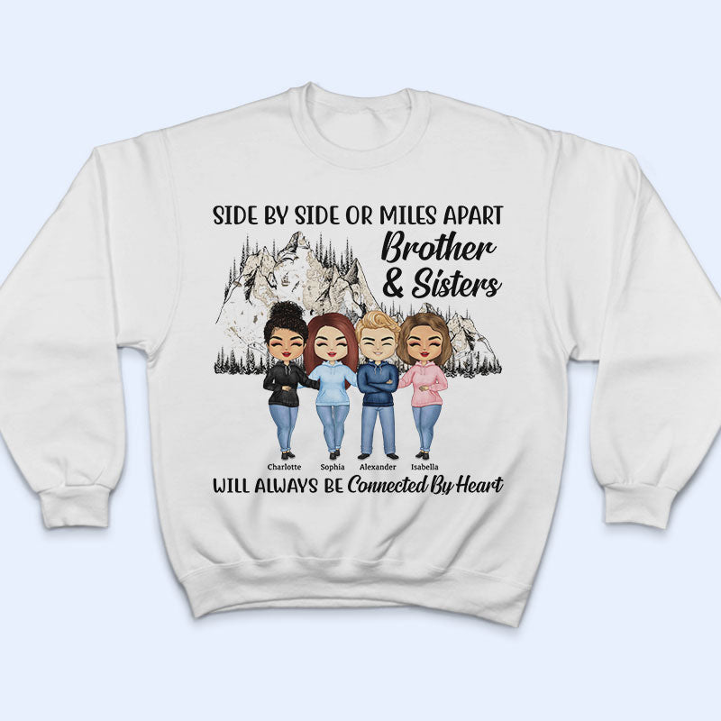 Sweat à capuche Connected By Heart Friends - Cadeau BFF Bestie - Sweat à capuche personnalisé