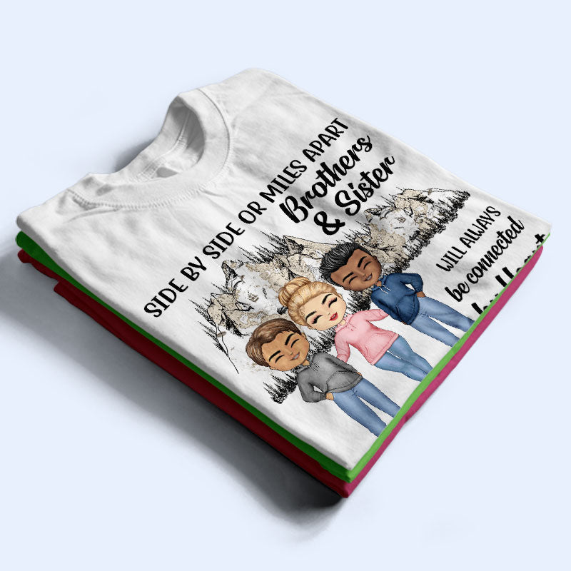 Sweat à capuche Connected By Heart Friends - Cadeau BFF Bestie - Sweat à capuche personnalisé