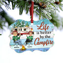 Making Memories One Campsite At A Time Husband Wife - Christmas Gift For Camping Lovers - Personalized Custom Aluminum Ornament