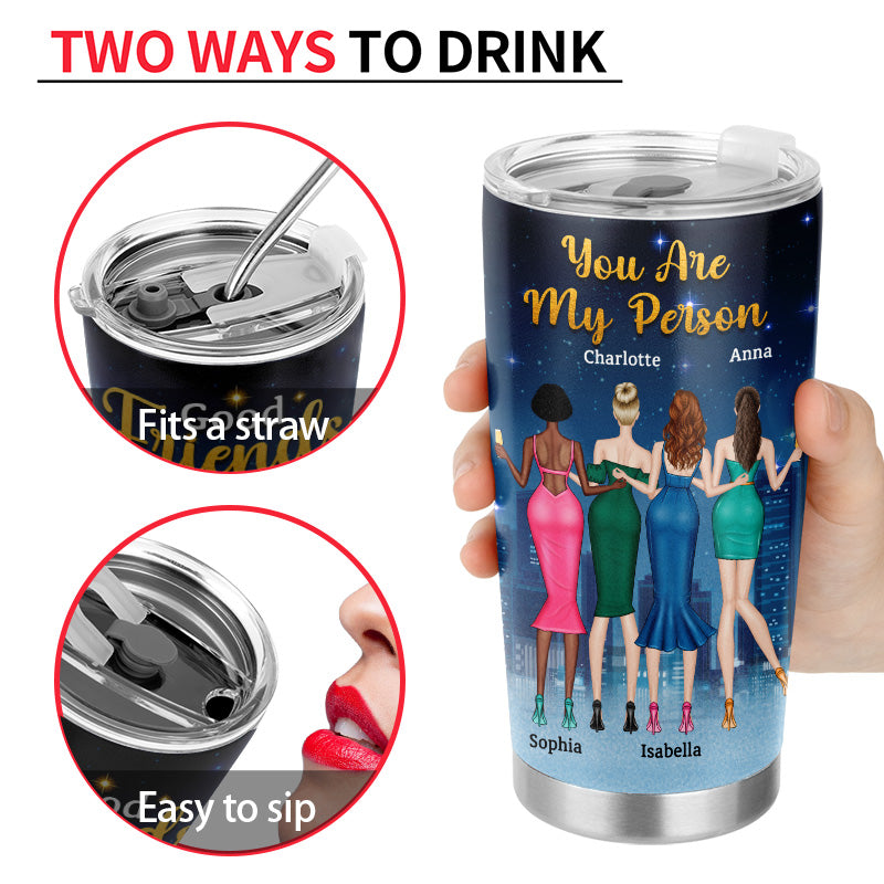 Best Friends Fashion Girls Good Friends Are Like Stars - Gift For BFF And Colleagues - Personalized Custom Tumbler
