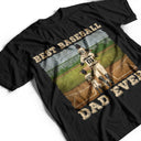 Meilleur papa de baseball de tous les temps - Cadeau pour papa - T-shirt personnalisé