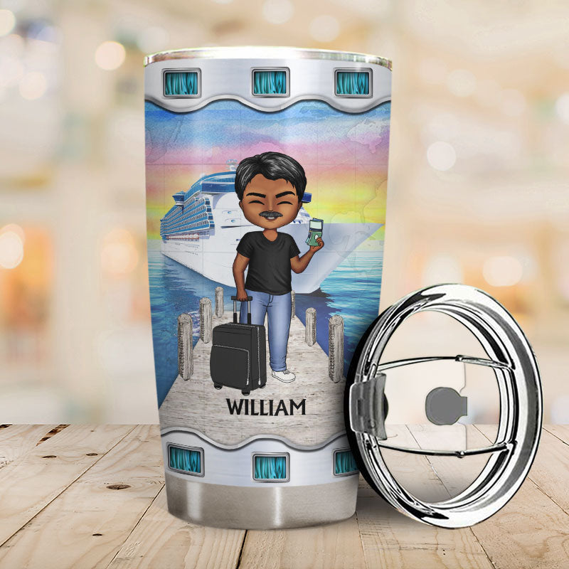 Just A Girl Boy Who Loves Cruising - Gift For Traveling Lovers - Personalized Custom Tumbler