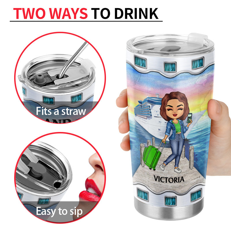 Just A Girl Boy Who Loves Cruising - Gift For Traveling Lovers - Personalized Custom Tumbler