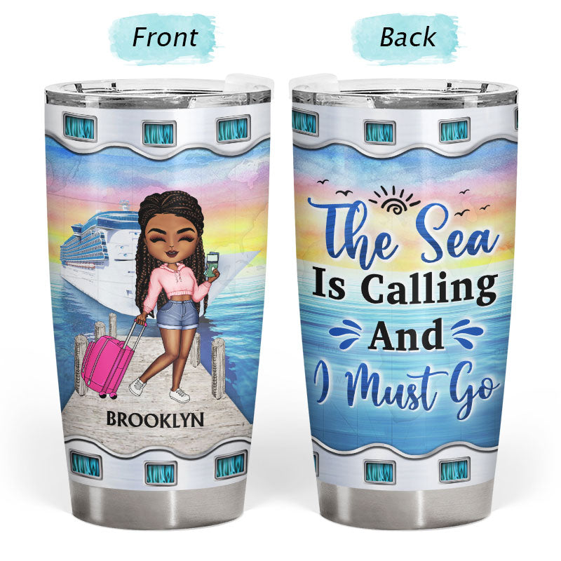 Just A Girl Boy Who Loves Cruising - Gift For Traveling Lovers - Personalized Custom Tumbler