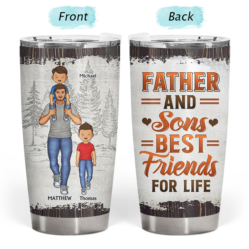 Dear Dad Great Job We're Awesome Thank You - Gift For Father And Grandpa - Personalized Custom Tumbler