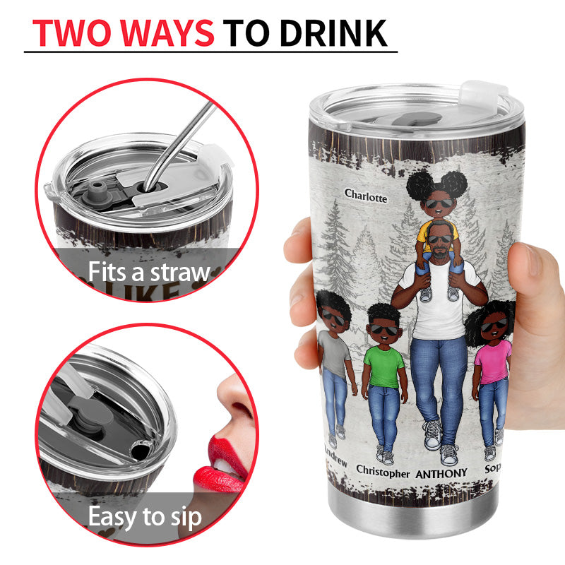 Dear Dad Great Job We're Awesome Thank You - Gift For Father And Grandpa - Personalized Custom Tumbler