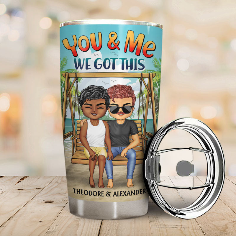 Annoying Each Other Beach Swing - Gift For Couple - Personalized Custom Tumbler