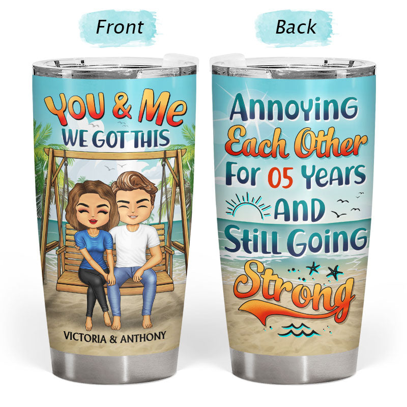 Annoying Each Other Beach Swing - Gift For Couple - Personalized Custom Tumbler
