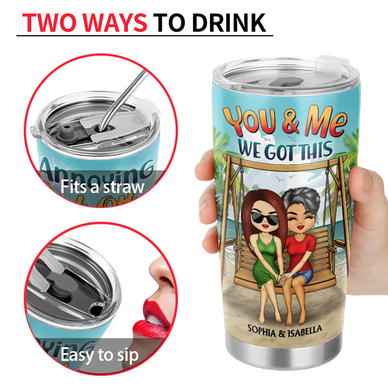 Annoying Each Other Beach Swing - Gift For Couple - Personalized Custom Tumbler
