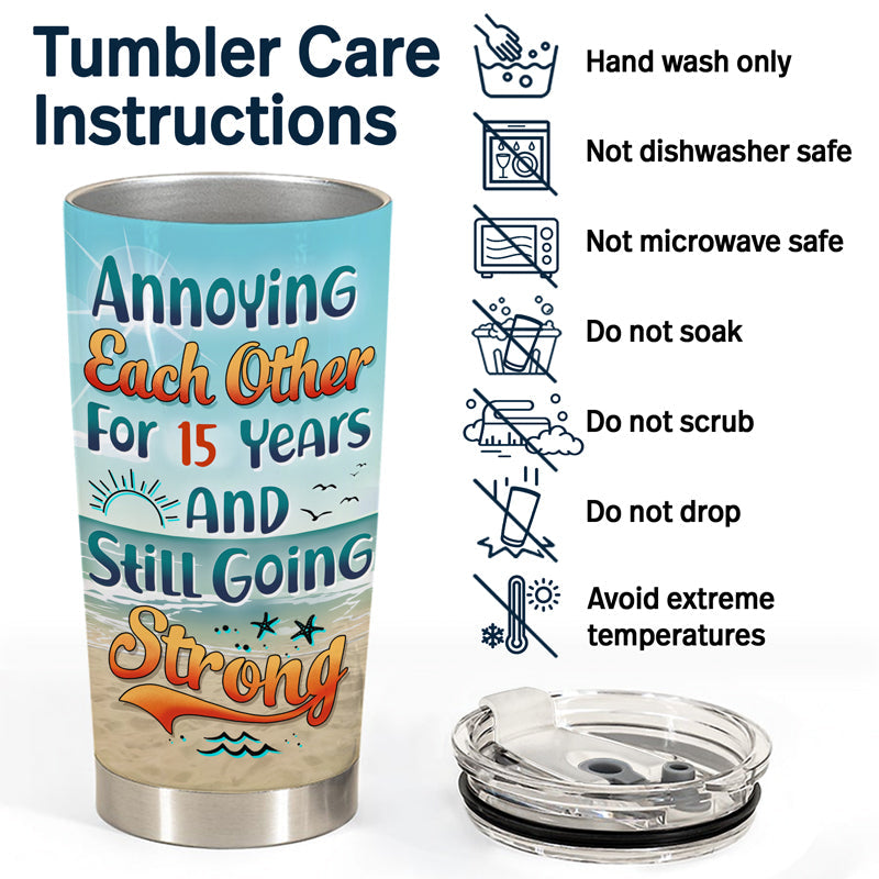 Annoying Each Other Beach Swing - Gift For Couple - Personalized Custom Tumbler